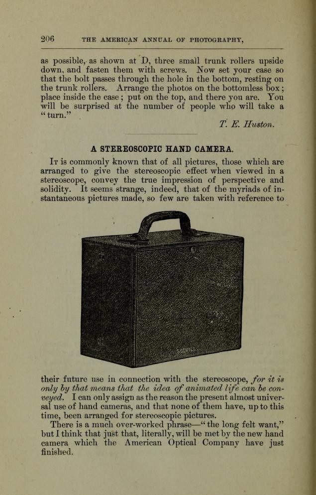 Henry Clay Stereoscopic Camera (2.), 1892-99